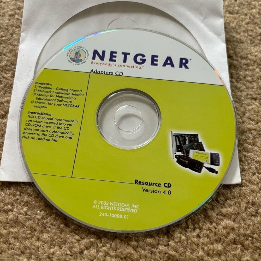 Netgear Adapters CD Resource CD Version 4.0